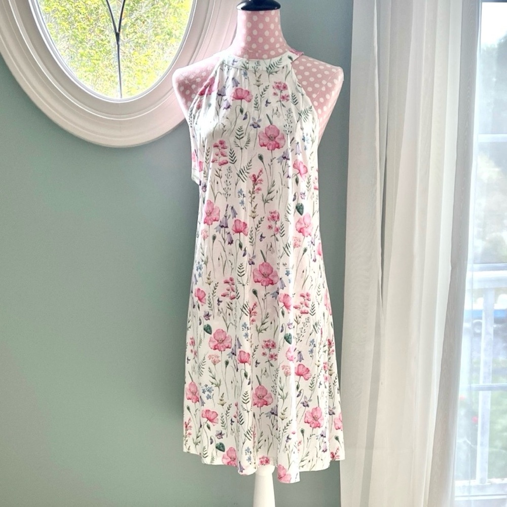 Rowye High Neck Floral Dress Size XXL